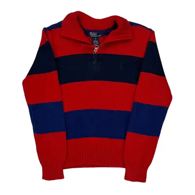Age 6 Ralph Lauren 1/4 Zip - XS Red Cotton