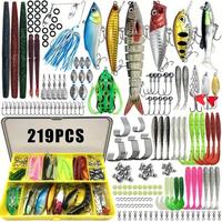 Artificial Fishing Lure Set, Fishing Lure with Storage Box, Custom Glide Bait Fishing Accessories for Bass, Trout, Salmon, Ou...