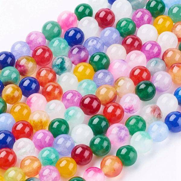 Natural White Jade Beads Strands