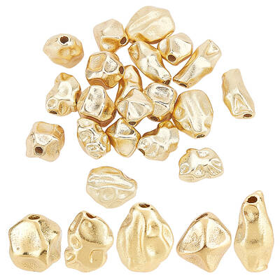 PH  20pcs Twist Brass Beads