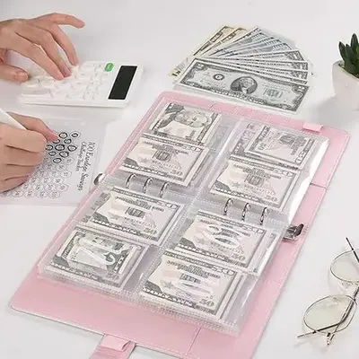 100 Days Challenge for Envelopes saving|DIY Detachable Transparent A5 Notepad&Budget Planner|Save$5,050Easily with Family Bud...