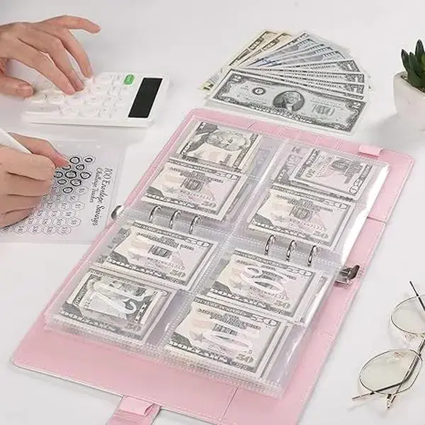 100 Days Challenge for Envelopes saving|DIY Detachable Transparent A5 Notepad&Budget Planner|Save$5,050Easily with Family Bud...