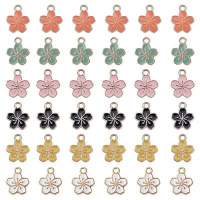 Light Gold Plated Alloy Enamel Pendants
