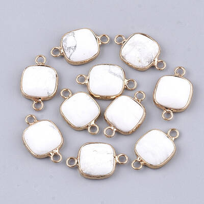 Natural Howlite Links connectors