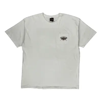 North Myrtle Beach South Carolina Harley Davidson Graphic T-Shirt - 2XL White Cotton