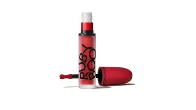 MAC Powder Kiss Ruby Boo Red Matte Liquid Lipstick 5ml