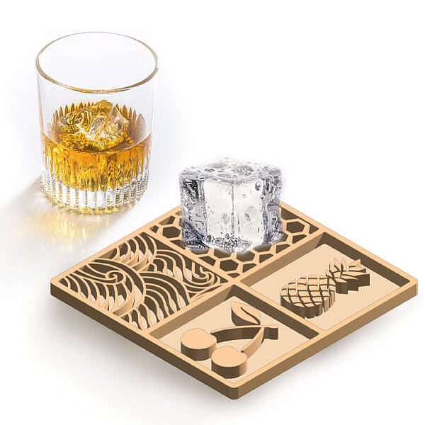 Brass Ice Cube Stamp Head