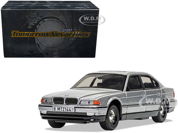 BMW 750iL Silver Metallic James Bond 007 Tomorrow Never Dies (1997) Movie Diecast Model Car by Corgi
