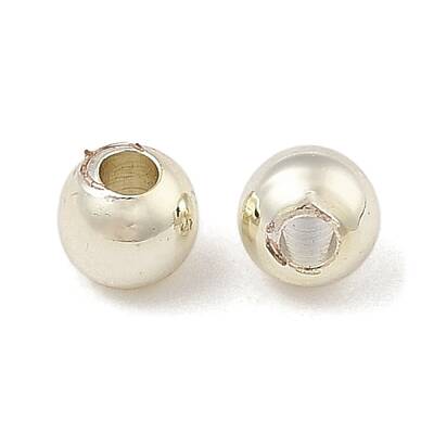 Rack Plating Brass Round Beads