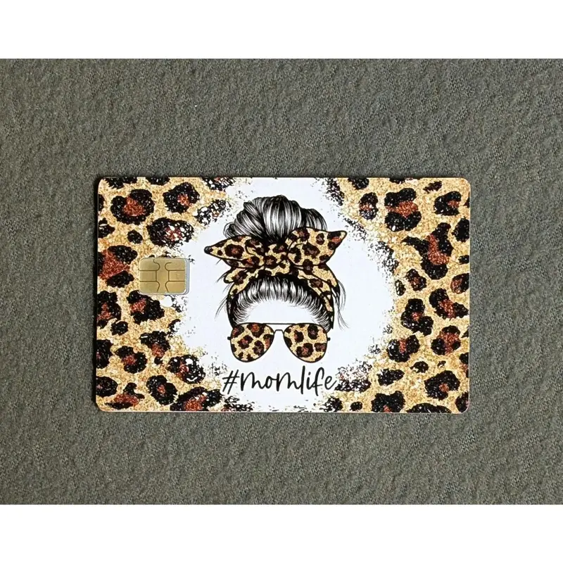 Mom Life Credit/Debit Card Sticker, Skin, Cover waterproof vinyl pvc card scratch durable