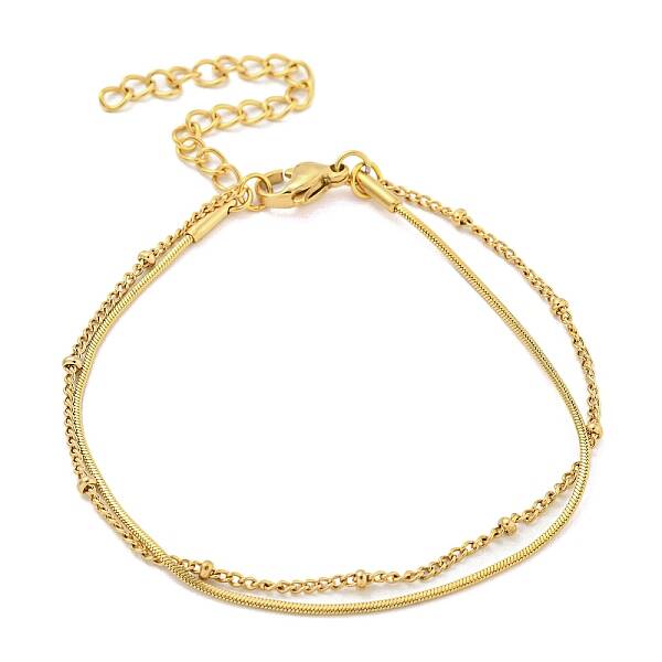 304 Stainless Steel Multi-strand Bracelets