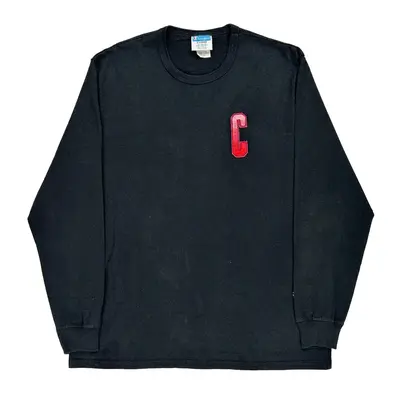 Champion Long Sleeve T-Shirt - XL Black Cotton