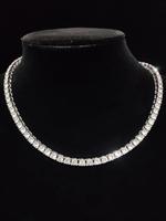Fashion Simple Rhinestone Decor Statement Necklace for Gift, Sparkling Rhinestones Chains, Casual Matching Necklace Jewelry f...
