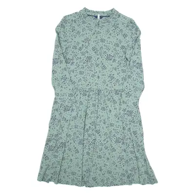 JOULES Womens A-Line Dress Green Floral Long Sleeve Knee Length UK 10