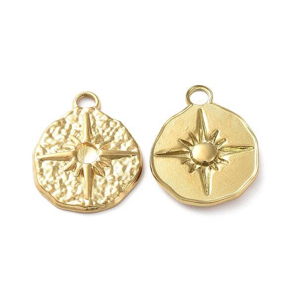 Ion Plating(IP) 304 Stainless Steel Pendant Cabochon Settings