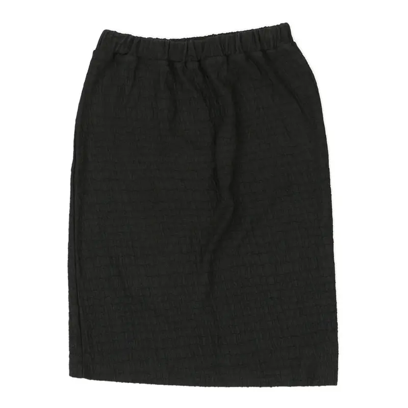 Unbranded Mini Skirt - 26W UK 6 Black Cotton Blend