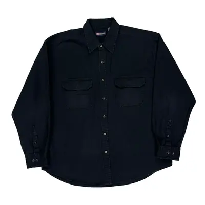 Faded Glory Shirt - XL Black Cotton | Size: x-large