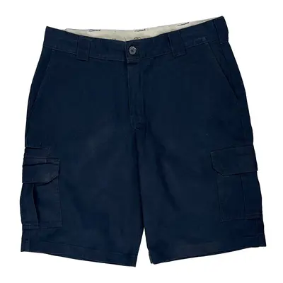 Dickies Cargo Shorts - 38? Waist Navy Polyester