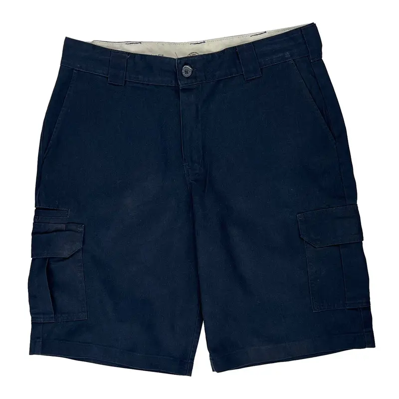 Dickies Cargo Shorts - 38? Waist Navy Polyester