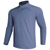 GEMYSE Men's Quarter Zip shirts UPF 50+ Long Sleeve Quick Dry Pullover Lightweight Tops for Hiking Workout Athletic Springtok...