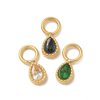 Ion Plating(IP) 304 Stainless Steel with Rhinestone Charms