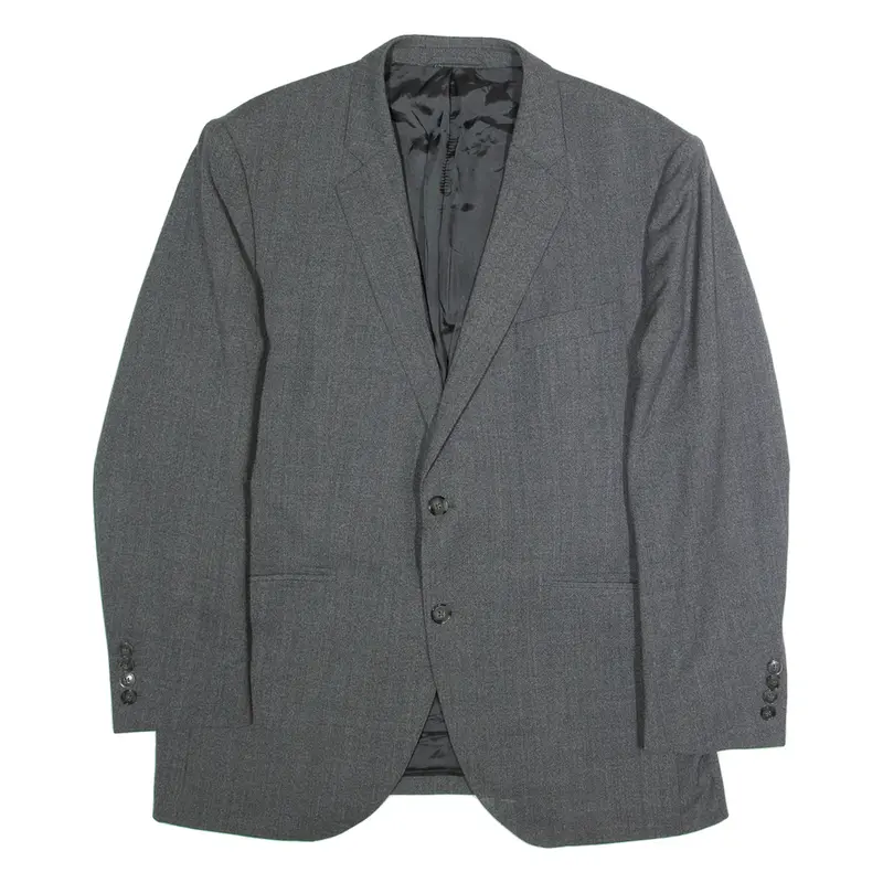 HACKETT LONDON Mens Blazer Jacket Grey Wool L