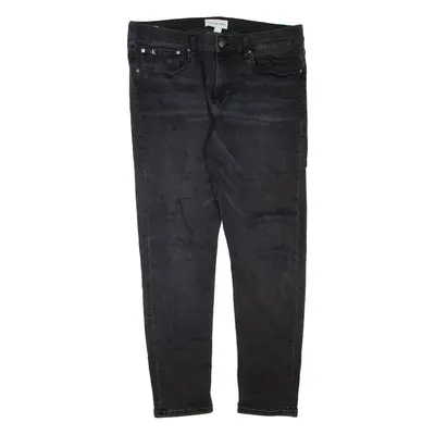 CALVIN KLEIN JEANS Mens Jeans Grey Regular Tapered W38 L32