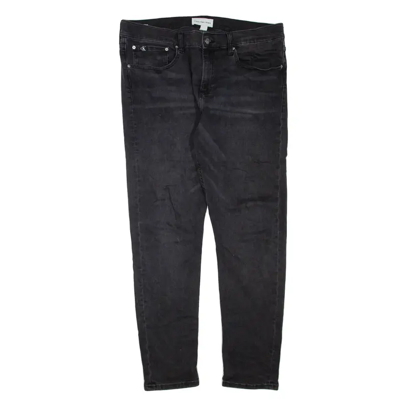 CALVIN KLEIN JEANS Mens Jeans Grey Regular Tapered W38 L32