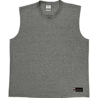 Nike Basketball Sleeveless Vest - XL - Grey Cotton Blend