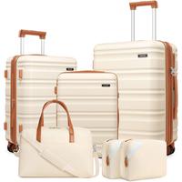 Miusse Suitcase Set PC Hard Shell, 20/24/28 IN Expandable Carry On Luggage with TSA Lock Spinner Wheels Extension Handle, Lug...