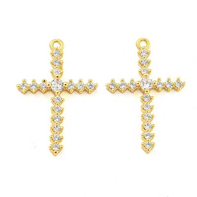 Brass Pave Cubic Zirconia Pendants