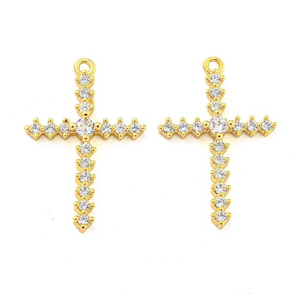 Brass Pave Cubic Zirconia Pendants