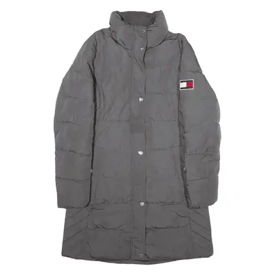 TOMMY HILFIGER Insulated Puffer Coat Grey Womens XS