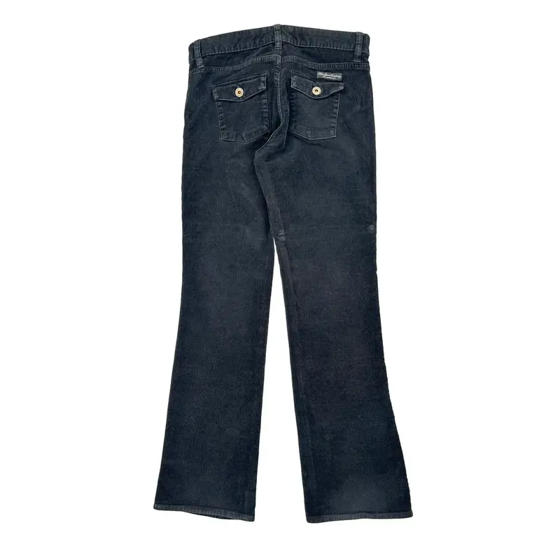 Ralph Lauren Cord Trousers - 30? Waist Black Cotton Blend