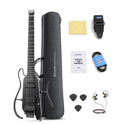 Donner HUSH™ X PRO Electric Guitar - Black / Guitar