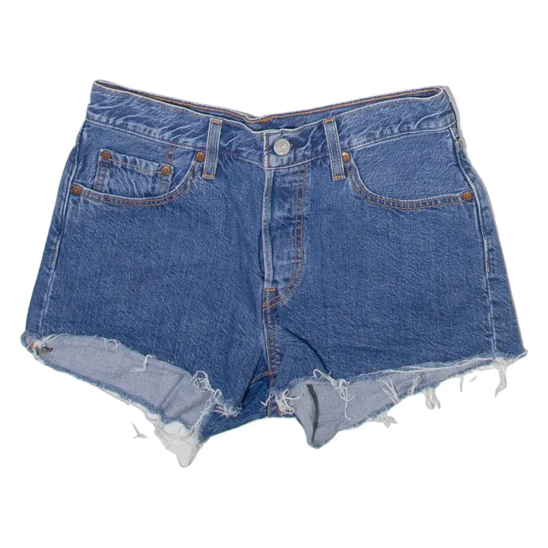 LEVI'S 501 Womens Denim Shorts Blue S W28