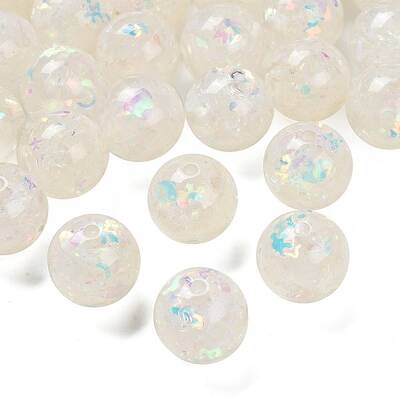 Transparent Resin with Paillette Beads