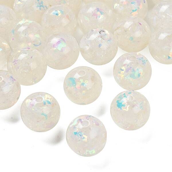 Transparent Resin with Paillette Beads