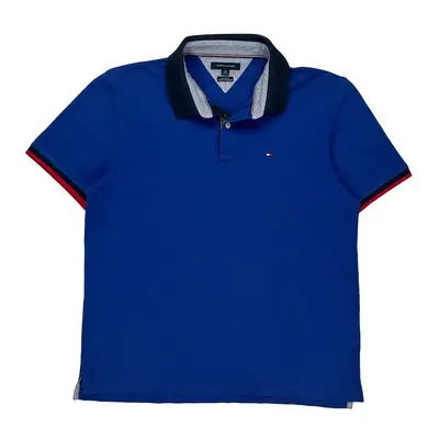 Tommy Hilfiger Polo Shirt - XL Blue Cotton