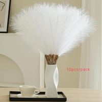 Faux Cortaderia Selloana without Vase, 10pcs/set Artificial Pampas Grass for Home Wedding Party Decoration, Plants Party Atmo...