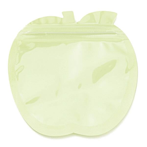 Apple Shaped Plastic Packaging Yin-yang Zip Lock Bags