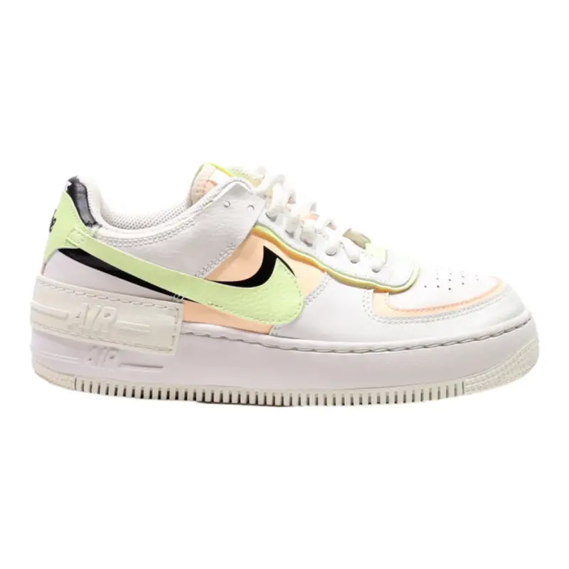 NIKE Air Force 1 2020 Sneaker Trainers White Leather Womens UK 5