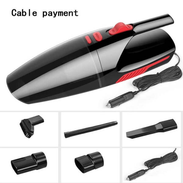 Handheld High-Power Vacuum Cleaner | Color: Black cable