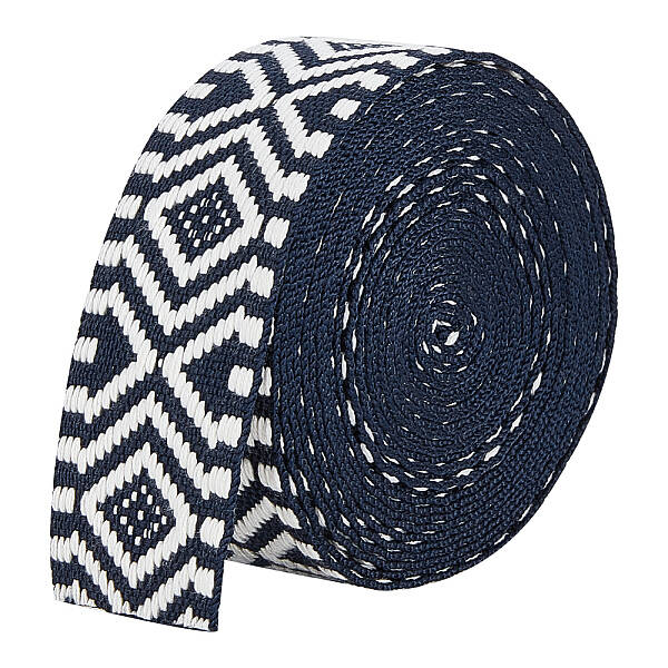 5 Yards Ethnic Style Polycotton Jacquard Rhombus Ribbon