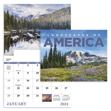 100 Customized Landscapes of America - Window - 13 Month & UV ...