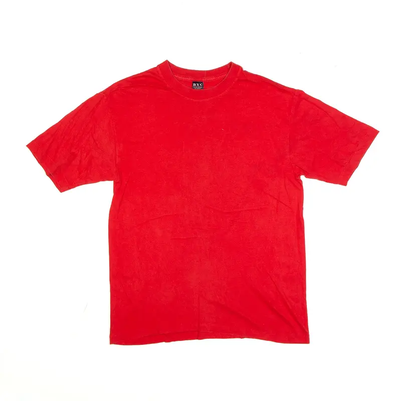 BYC T-Shirt Red Short Sleeve Mens L
