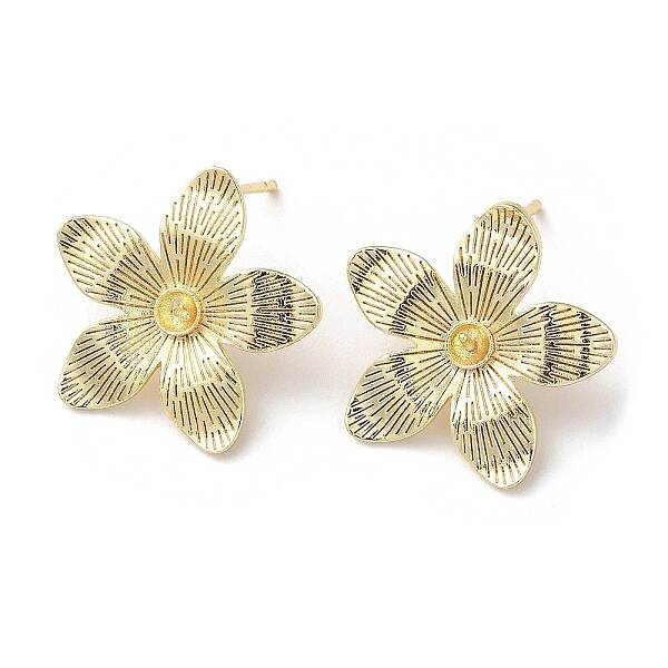 Brass Stud Earrings Findings