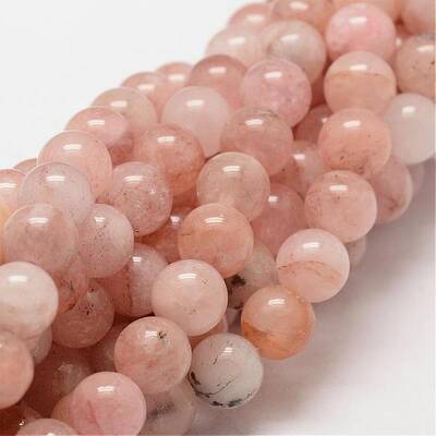 Natural Morganite Round Bead Strands
