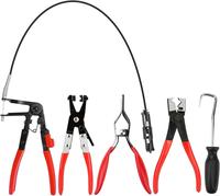 5pcs Hose Clamp Pliers,Wire Long Reach Hose Clamp Tool Set Fuel Oil Water Hose Auto Tools