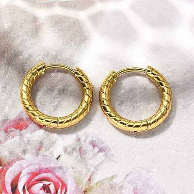 304 Stainless Steel Hoop Earrings for Women